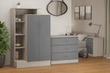 ZNTS Nevada Petite Open Shelf Wardrobe 100-101-141