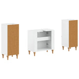 2 Piece Bathroom Cabinet Set ALKMAAR High Gloss White 3417994