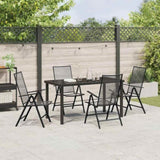 Garden Dining Set 5 pcs Anthracite Powder-Coated Steel 3379291