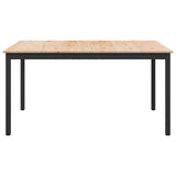 Dining Table Natural 140 x 80 x 75 cm Solid Pine Wood 892789