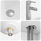 Bathroom Furniture Set 2 pcs High Gloss White Engineered Wood 3404088