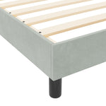 ZNTS Bed Frame Light Grey 90x190 cm Velvet 3344843