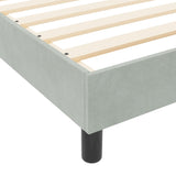 ZNTS Bed Frame Light Grey 90x190 cm Velvet 3344843