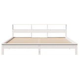 Bed Frame without Mattress White 180x200 cm Super King Solid Wood Pine 3309729