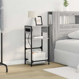 Bedside Cabinet Grey Sonoma 40 x 27 x 76 cm Engineered Wood 859573