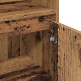 Bathroom Furniture Set with Shelf 3 pcs Brown Engineered Wood 3378510