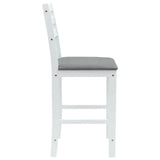 Dining Chairs 2 pcs White 40 x 47.5 x 99.5 cm Solid Rubber Wood 42020469