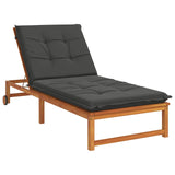 Sunlounger Cushion GEMERT 100% Polyester Anthracite 947439