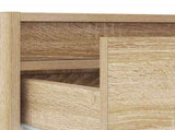 TV Cabinet with LED Lights Sonoma Oak 100X35.5x25 cm 860240
