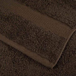 12 Piece Premium Towel Set SOLUND Brown 600 gsm 137574