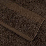 12 Piece Premium Towel Set SOLUND Brown 600 gsm 137574