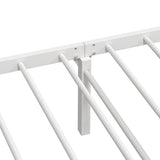 Bed Frame without Mattress Foldable White 75x190 cm Steel 4103964
