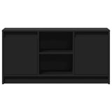 TV Cabinet with LED Black 100x34x50 cm Engineered Wood 852188
