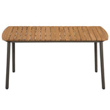 Dining Set Black, Natural 3072492