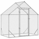 Chicken Cage Silver 170 x 100 x 177 cm Galvanised Steel 42023408
