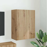 TV Wall Cabinet Artisan Oak 59.5 x 31 x 80 cm Engineered Wood 892368