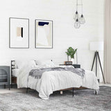 Bed Frame without Mattress Brown Oak 140x190 cm 3280081