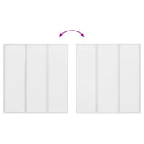 140785 Shower Bath Screen Wall 141 x 132 cm 3 Panels Foldable