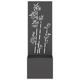 Garden Privacy Screen Black 50 x 150 cm Cold-rolled steel 876448