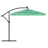Garden Parasol with Steel Pole Green 246x246x230 cm 4005076