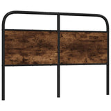Replace Headboard Smoked Oak 140 cm Steel and Engineered Wood 4100242