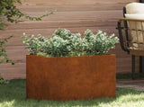 Garden Planter Weathering Steel 50 x 32 x 40 cm 876356