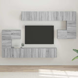 10 Piece TV Cabinet Set Grey Sonoma Engineered Wood 3120306