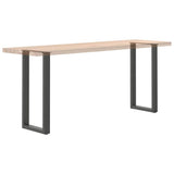 Console Table Legs U-Shaped 2 pcs Anthracite 28x cm Steel 4013170
