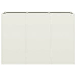 ZNTS Planter White 120x40x80 cm Cold-rolled Steel 860718