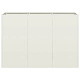 ZNTS Planter White 120x40x80 cm Cold-rolled Steel 860718