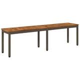 Garden Bench 161 x 35 x 45 cm Solid Acacia Wood Rectangular 901300