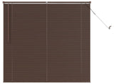 Venetian Blind Dark Brown with Pattern 150 x 120 cm 25 mm PVC 42003792