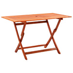 ZNTS 7 Piece Folding Outdoor Dining Set Solid Eucalyptus Wood 3087152