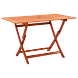 ZNTS 7 Piece Folding Outdoor Dining Set Solid Eucalyptus Wood 3087152