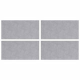 Stair Tread Rectangular 4 pcs Silver 50 x 25 cm Aluminium 4104274