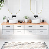 Bathroom Countertop Light Brown 220x50xcm Treated Solid Wood 3156182