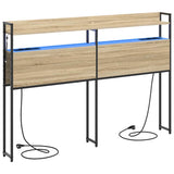 Headboard with Shelf Sonoma oak 140 cm Engineered wood 859696