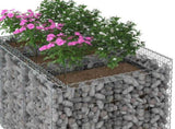 Gabion Raised Bed 2 pcs Silver 3422225