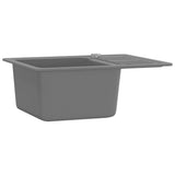 Granite Kitchen Sink Single Basin Grey 142953