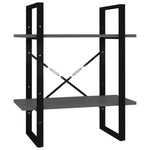 5-Tier Book Cabinet Grey 60x30x175 cm Engineered Wood 3081980