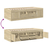Daybed with Drawers without Mattress Sonoma Oak 100x200 cm 3280239