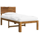 Single Bed Frame with Headboard ROSTOCK Natural 90 x 200 cm 903330