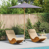 Garden Parasol Dark Grey 240 x 260 cm Bamboo 4108087
