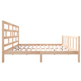 3101368 Bed Frame without Mattress Solid Wood 200x200 cm