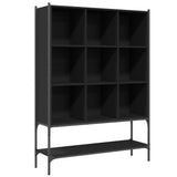 Bookcase Black Engineered wood, steel Medium Bookcase 3214329
