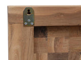 Bed Headboard Natural Solid Teak Wood 42024564