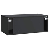 Wall-Mounted TV Cabinet Black 78.5 x 41 x 30 cm Engineered Wood 899026
