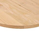 Table Top 120x60x2 cm Solid Wood Oak Oval 4009063