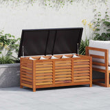 Storage Box Natural wood, Black 47285