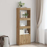 Highboard Artisian Oak 63x33x180 cm Engineered Wood 3309608